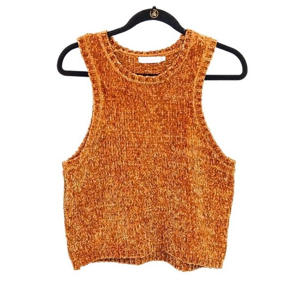 SHOE DAZZLE GOLD CHENILLE TANK & PANTS 2-PIECE OUTFIT - SIZE L - Picture 4 of 5